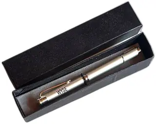 WYSE Silver Metal Ballpoint Pen With Black Gift Box Branded Corporate New Condition