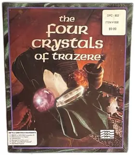 Four Crystals Of Trazere IBM PC Big Box 1992 Mindscape DOS Complete Sealed