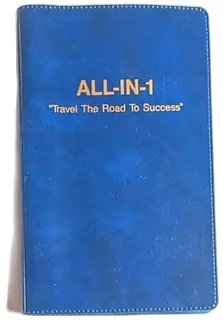1987 Rand McNally All-In-1 Pocket Road Atlas US Canada Mexico Blue Vinyl Cover
