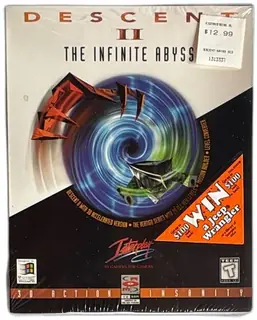 Descent II The Infinite Abyss Big Box PC Game 1996 Interplay Factory Sealed