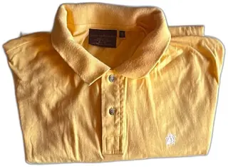 Chaps Ralph Lauren Polo Shirt XL Yellow 100 Percent Cotton Vintage Singapore