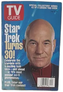 TV Guide August 24 1996 Star Trek 30th Anniversary Patrick Stewart Cover Issue 34