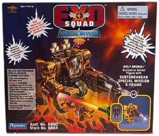 Exosquad Special Mission Wolf Bronski Subterranean E Frame Playmates 1995 New
