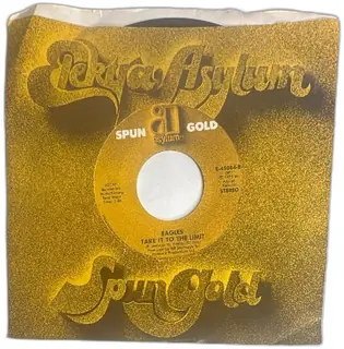 Eagles Spun Gold 45 RPM Vinyl Record Lyin Eyes Take It To The Limit Asylum 1975