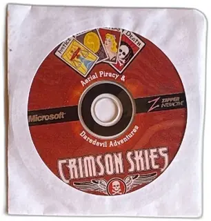 Crimson Skies Microsoft Zipper Interactive PC Game Disc 2000 Aerial Piracy Adventure