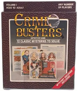 Crime Busters Detective Game Volume 1 1986 Hoyle Products Vintage Complete