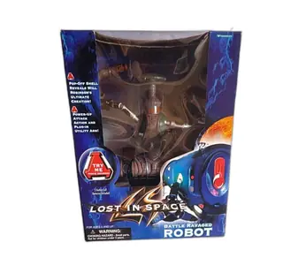 Trendmasters Lost In Space Battle Ravaged Robot 1997 Deluxe Action Figure New
