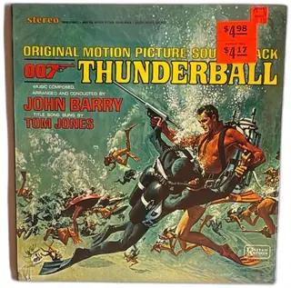 James Bond Thunderball 007 Original Soundtrack LP United Artists UAS 5132 Sealed