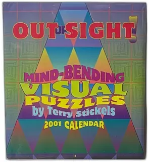 Out Sight Mind Bending Visual Puzzles 2001 Terry Stickels Calendar Sealed Pomegranate