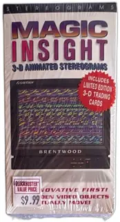 Magic Insight 3D Animated Stereograms Sealed VHS 1994 Brentwood With Cards