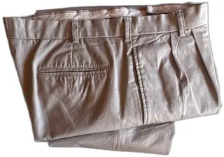 Merona Men’s Khaki Dress Pants 100 Percent Cotton Waist 38 Inseam 32 New Old Stock