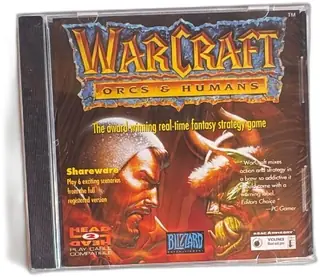 Warcraft Orcs And Humans 1994 Blizzard DOS Gold Medallion Shareware CD Sealed