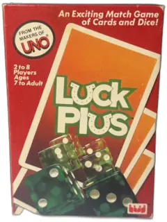 Luck Plus Card and Dice Game 1983 International Games UNO Makers Complete