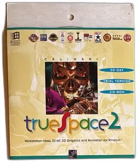 Caligari TrueSpace 2 Trial Version 1995 CD ROM 3D Graphics Animation For Windows