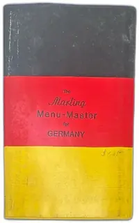 Marling Menu Master For Germany 1970 German English Translation Guide Vintage Book