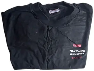 Vintage Digital Oracle Winning Combination Promo T Shirt Hanes Beefy T XL Black