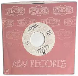 Herb Alpert Rise Aranjuez Mon Amour 45 RPM Vinyl Record A&M Memories 1979 VG