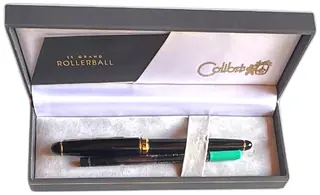 Colibri Le Grand Rollerball Pen Black Gold Trim Informix Logo Boxed Gift Set