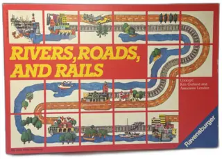 Rivers, Roads and Rails Board Game 1984 Ravensburger Complete West Germany