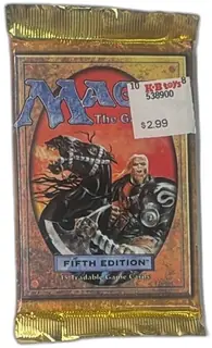 Magic The Gathering Fifth Edition Booster Pack 1997 Sealed Wizards KB Toys