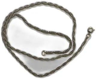 Vintage 1/20 14K Gold Filled Rope Chain Necklace 24 Inch 9.4g JF Marked