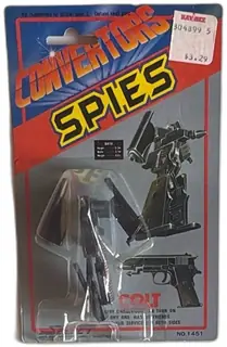 Convertors Spies Colt Robo 1980s Robot To Pistol MISB Vintage Japan