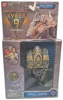 Xyber 9 New Dawn Half Back Battle Tank Bandai 1999 MIB With Mick And Willy