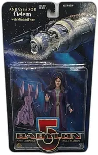 Babylon 5 Ambassador Delenn Action Figure With Minbari Flyer 1997 WB Toys