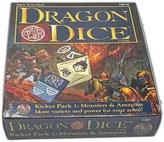 Dragon Dice TSR Kicker Pack 1 Monsters Amazons 1995 Sealed Box New