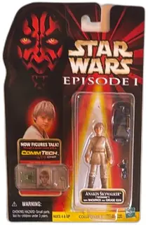 Star Wars Episode I Anakin Skywalker Tatooine Figure 1998 Hasbro CommTech