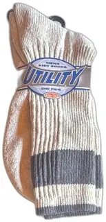 Utility Knit Socks Mens Size 10-13 Gray Crew Dayton Hudson 1999 Vintage New
