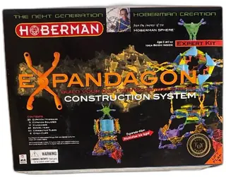 Hoberman Expandagon Construction System Expert Kit 1999 Complete Toy Set