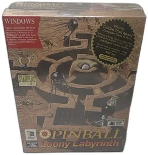 Solid State Pinball Loony Labyrinth Crystal Caliburn Big Box PC Game Sealed