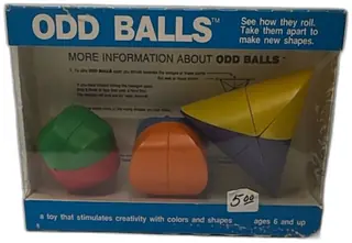 1983 Odd Balls Orbix Corporation Vintage Educational Color Shape Toy Set
