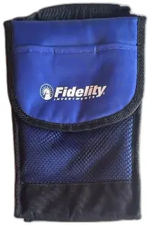 Fidelity Investments Blue Black Nylon Travel Toiletry Bag Leeds Promo Unused