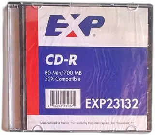 EXP CD-R 80 Min 700MB 52X Compatible Blank Media in Jewel Case Model EXP23132