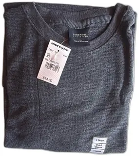 Cambridge Classics Dark Charcoal Short Sleeve Shirt XL New With Tags Polyester Rayon
