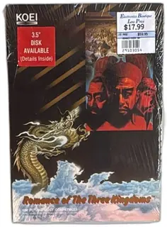 Romance Of The Three Kingdoms IBM PC Big Box 1988 Koei New Sealed Vintage