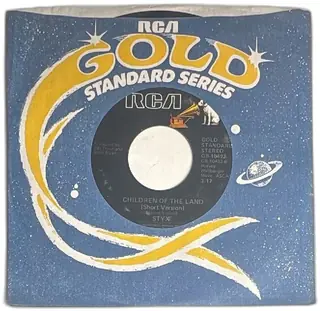 Styx RCA Gold Standard Series 45 RPM Lady Children of the Land Vinyl Single 1976