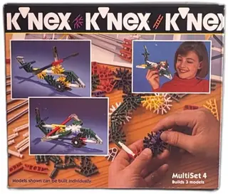 K'NEX MultiSet 4 Sky Flyers 10507 1995 Vintage Construction Toy Set 60pcs