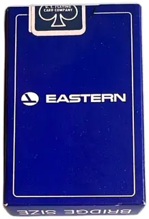 Eastern Airlines Bridge Size Playing Cards U S Playing Card Co Vintage Blue Deck