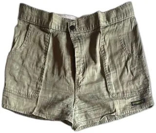 Vintage Stubbies Shorts Size 38 Khaki Green 100 Percent Cotton New Zealand Made