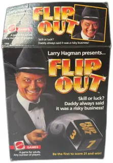 Larry Hagman Presents Flip Out Mattel Board Game 1985 Complete