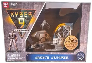 Bandai Xyber 9 New Dawn Jacks Jumper Vehicle With 4 Inch Jack Figure 1999 NIB