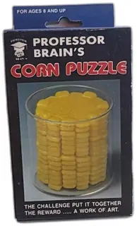 Professor Brains Corn Puzzle Vintage 14 Piece Challenge Four Star International