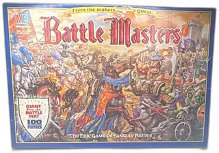 Battle Masters 1992 Milton Bradley MB Complete Fantasy Board Game 100 Figures