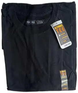 Cherokee Ultimate Tee Black T Shirt X Large 100 Percent Cotton New With Tags