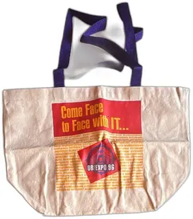 Vintage 1996 Computer Associates Expo Canvas Tote Bag 20th Anniversary DB EXPO 96