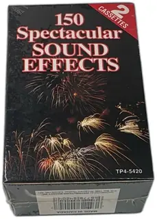 150 Spectacular Sound Effects 2 Cassette Set Madacy TP4-5420 Sealed 1990s