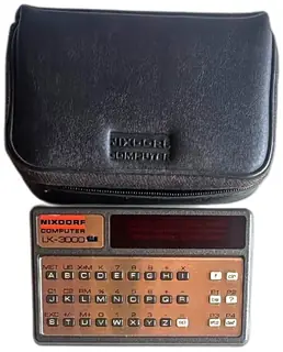 Nixdorf Computer LK-3000 Vintage Handheld Calculator With Original Case 1970s